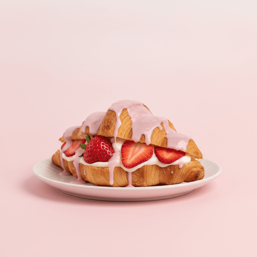 Strawberry Cloud Croissants